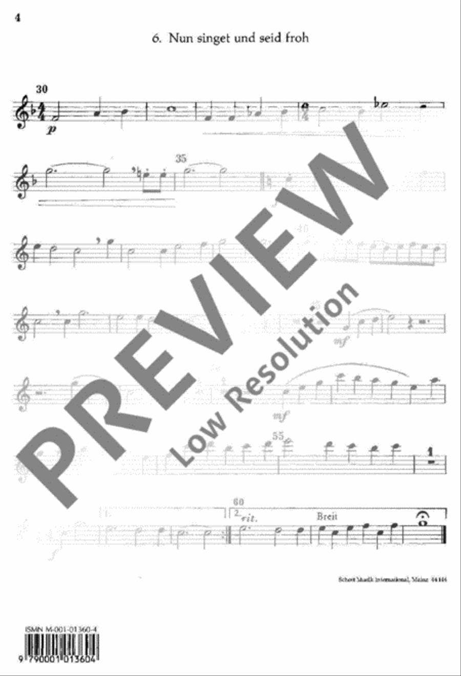 O Heiland, reiß die Himmel auf Choir scores gallery preview page 5