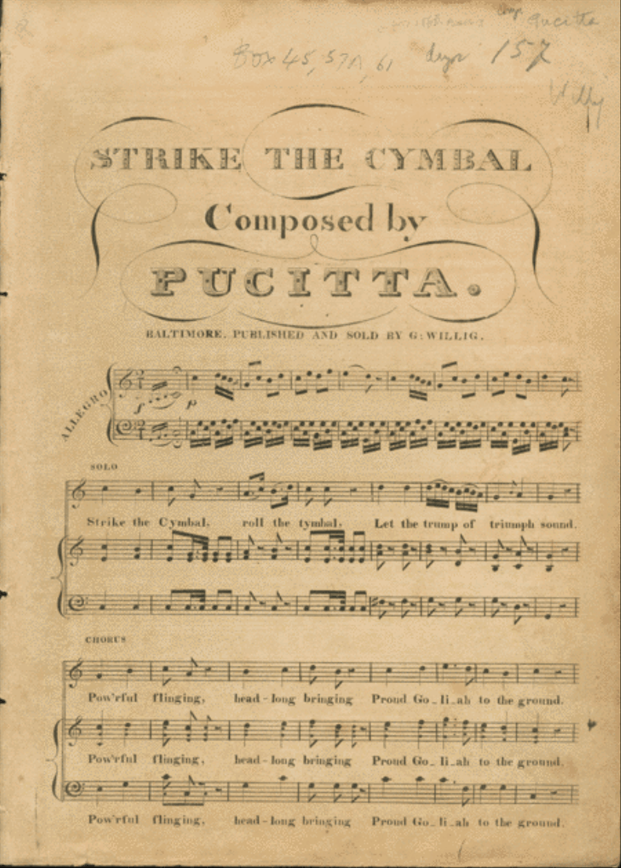 Strike the Cymbal Voice scores gallery preview page 1