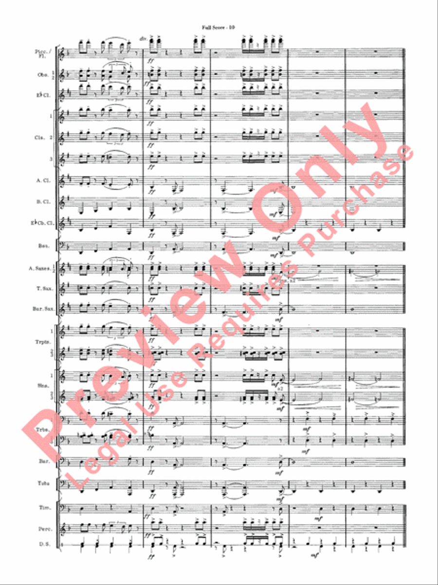 James Bond Suite Concert Band scores gallery preview page 12