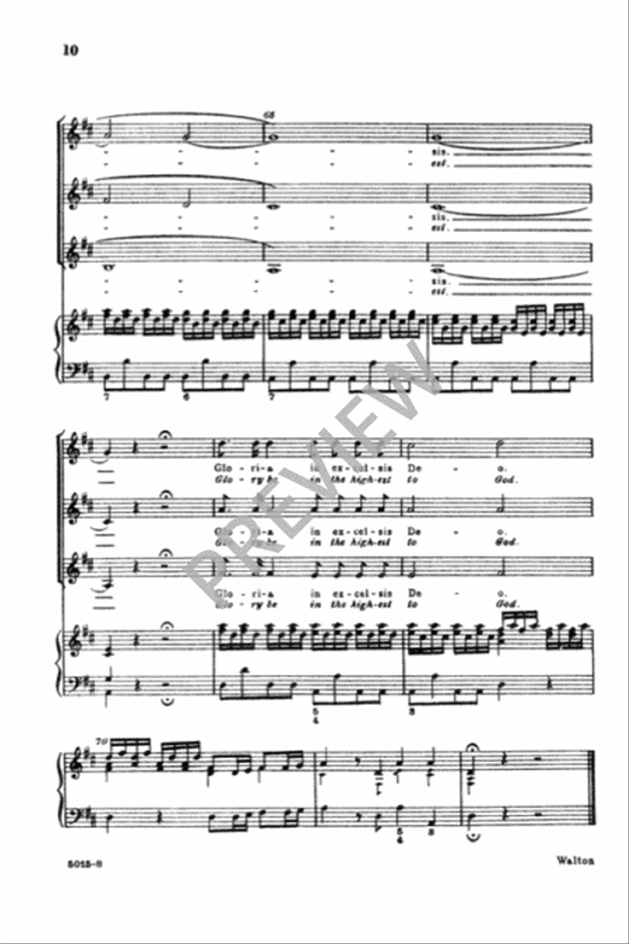 Gloria in Excelsis - SSA SSA scores gallery preview page 10