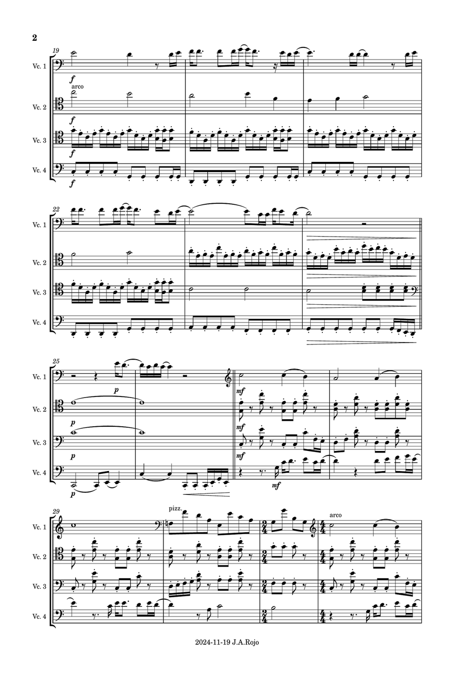 Wind Of Change Wind Of Change String Quartet scores gallery preview page 2