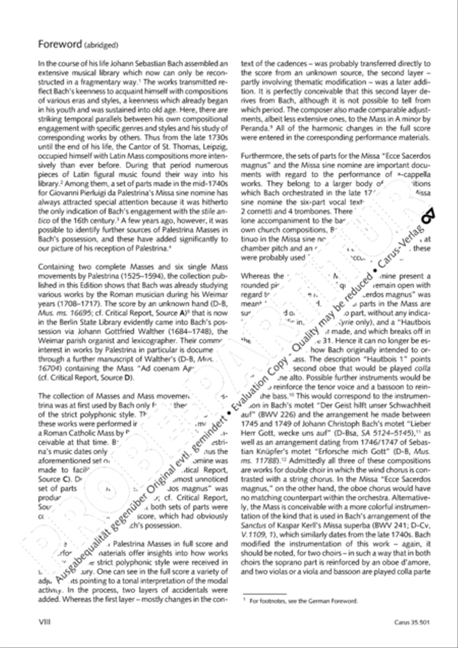 Palestrina: Masses and individual movements Score scores gallery preview page 9