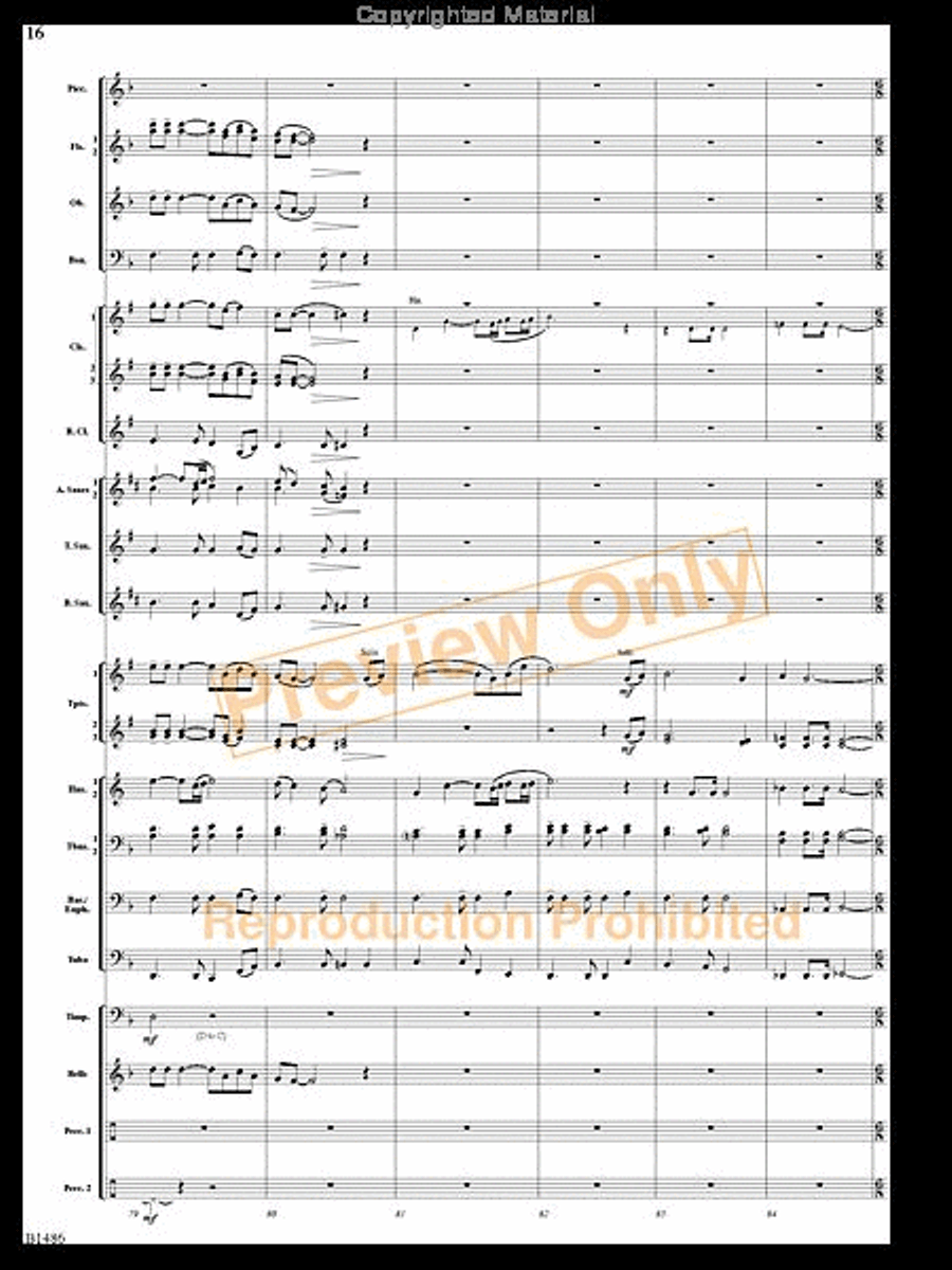 An American Spectacular An American Spectacular Concert Band scores gallery preview page 15