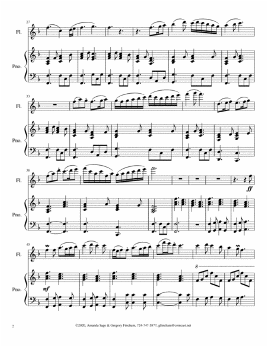 In Dulci Jubilo (Good Christian Friends, Rejoice) Flute Solo scores gallery preview page 2