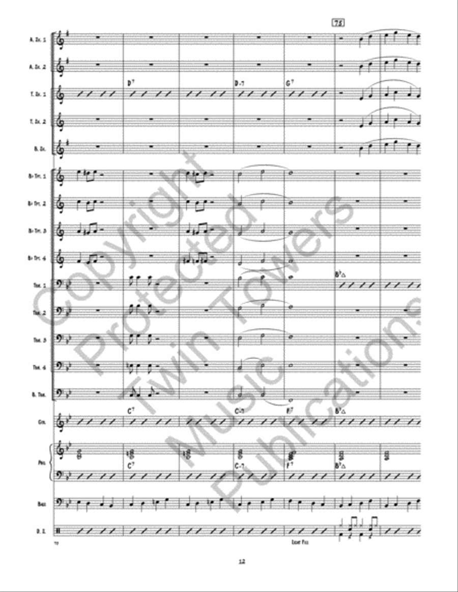 Model Train Model Train Jazz Ensemble scores gallery preview page 13