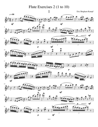Flute Exercises 2 (1 to 10)