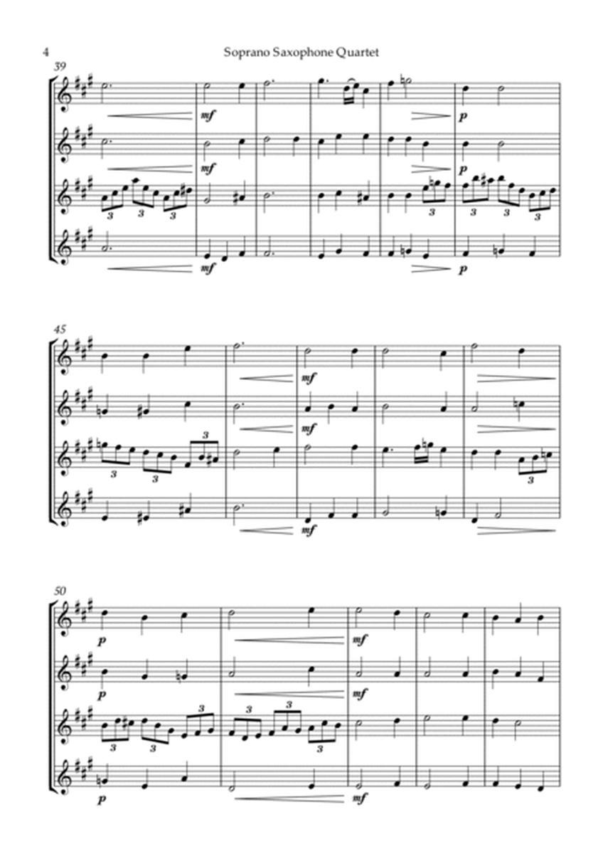 Bach Jesu, joy of man's desiring for Soprano Saxophone Quartet image number null
