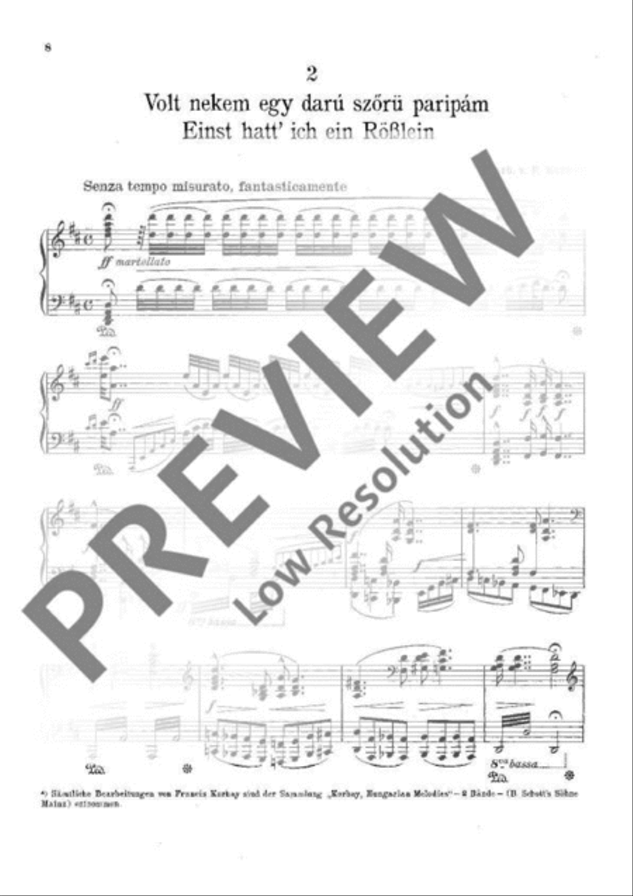 Ungarische Volkslieder Ungarische Volkslieder Voice Solo scores gallery preview page 9