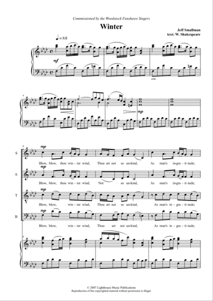 Winter 4-Part scores gallery preview page 3