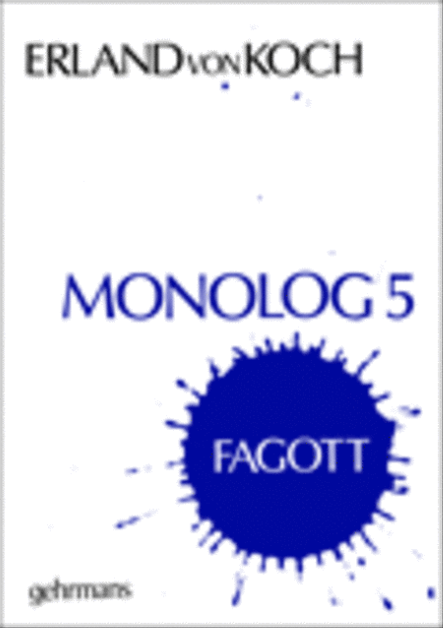 Monolog 5 Bassoon Solo scores gallery preview page 1
