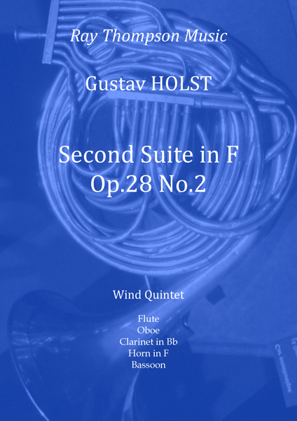 Holst: 2nd Suite in F Op. 28 No.2 (complete) - wind quintet image number null