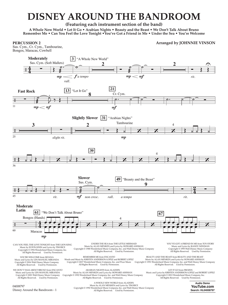 Disney Around the Bandroom - Percussion 2