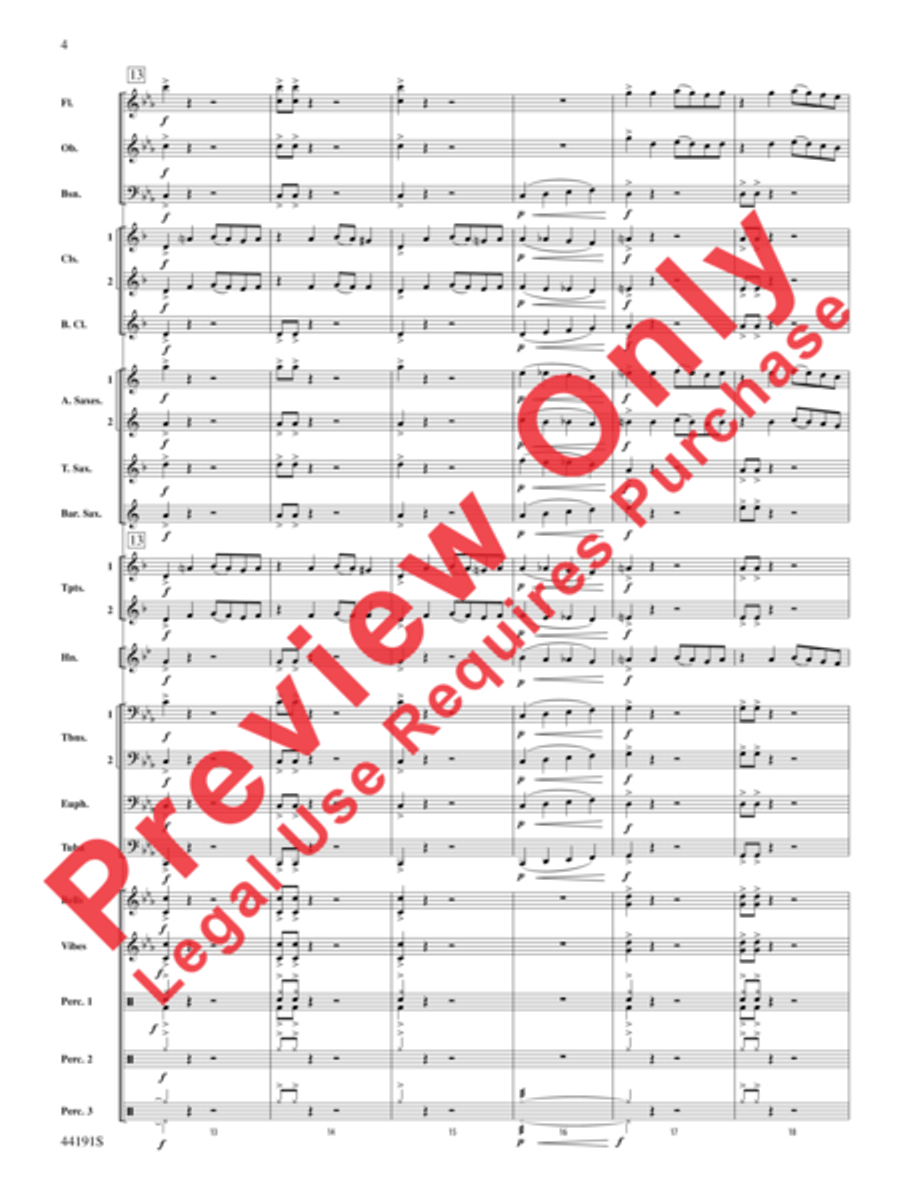 Fireball! Concert Band scores gallery preview page 5
