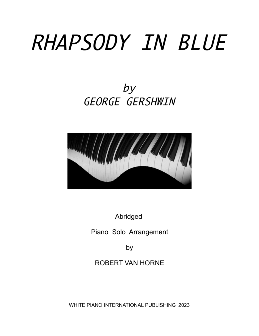 Rhapsody In Blue (Abridged & Advanced Piano Solo) Piano Method scores gallery preview page 1