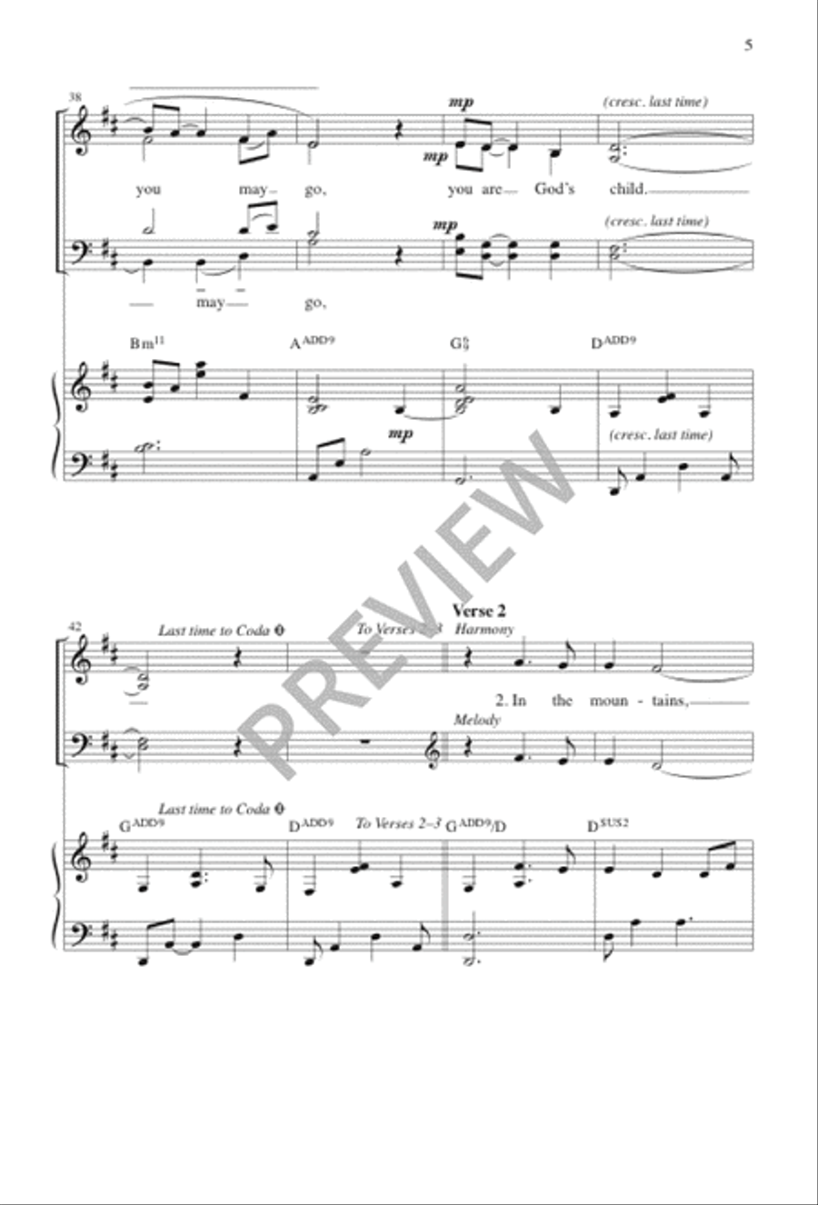In the Morning, in the Evening 4-Part scores gallery preview page 6