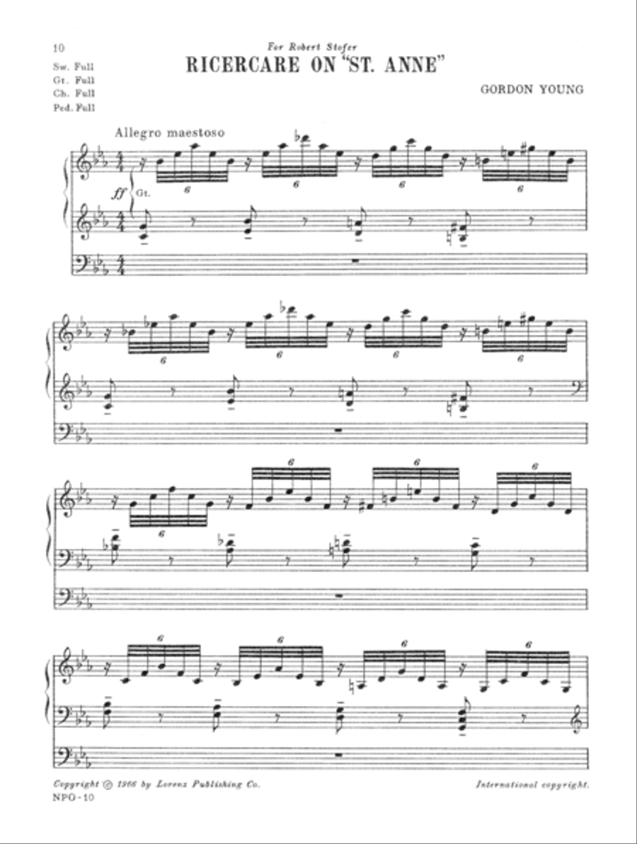 Nine Pieces for Organ Organ Solo scores gallery preview page 4