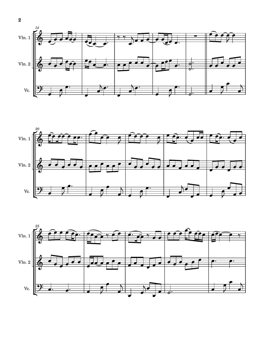 Beautiful Crazy String Trio scores gallery preview page 3