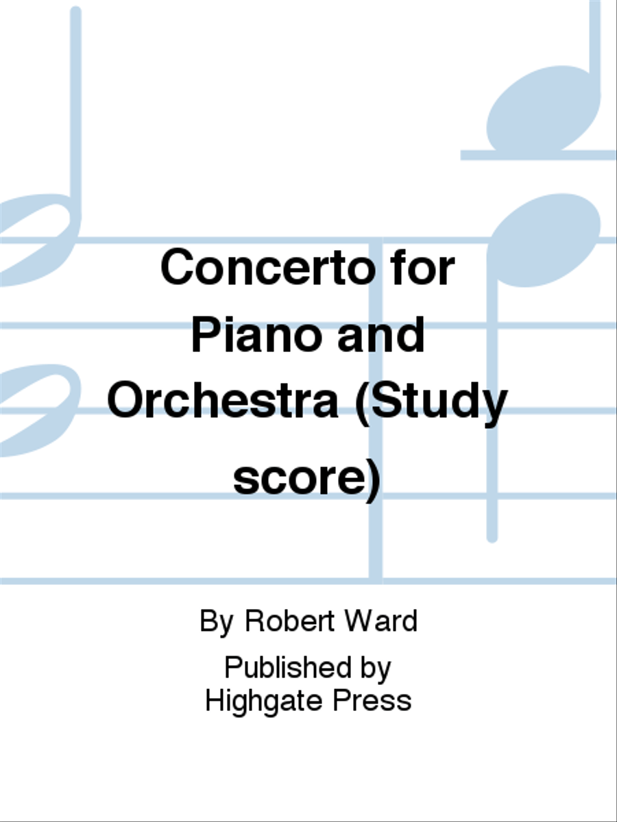 Concerto for Piano and Orchestra (Study score) Orchestra scores gallery preview page 1
