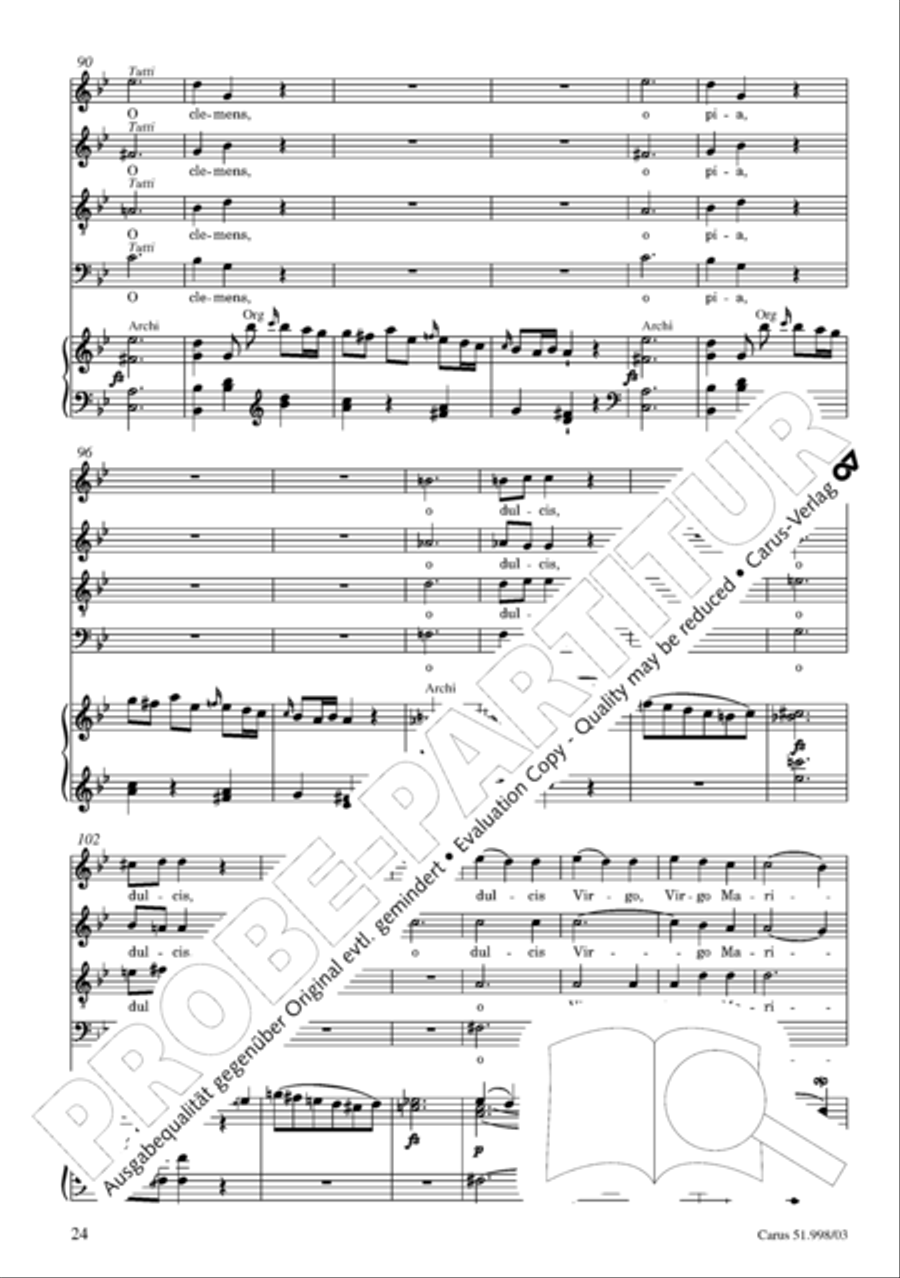 Salve Regina in g Salve Regina in g 4-Part scores gallery preview page 25