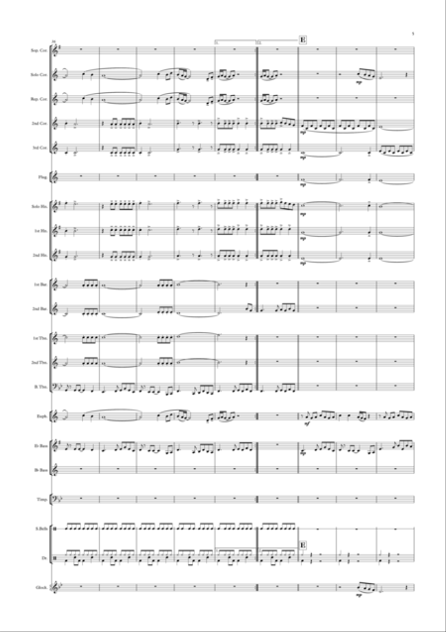 One More Sleep Brass Band scores gallery preview page 5