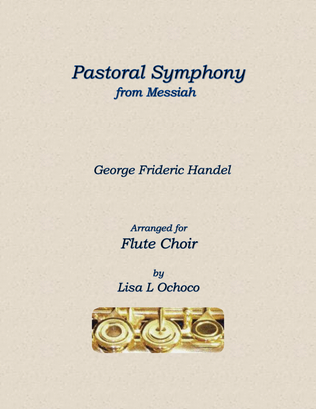 Book cover for Pastoral Symphony from Messiah for Flute Choir