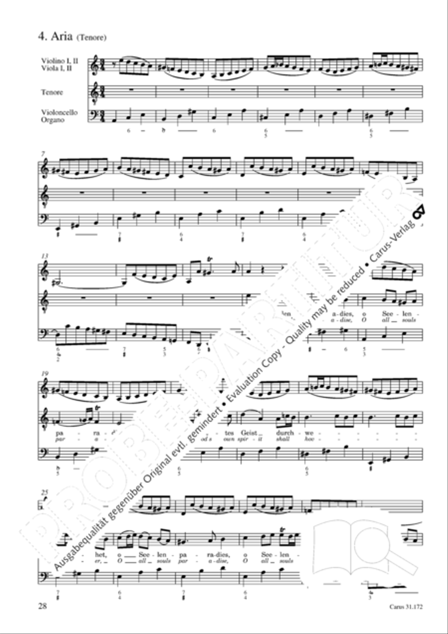 Sound forth, now with singing (Erschallet, ihr Lieder) 4-Part scores gallery preview page 27