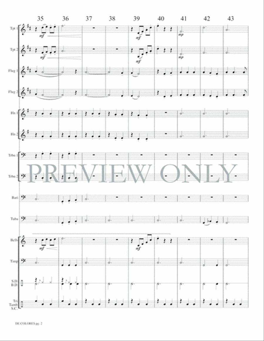 De Colores De Colores Small Ensemble scores gallery preview page 7