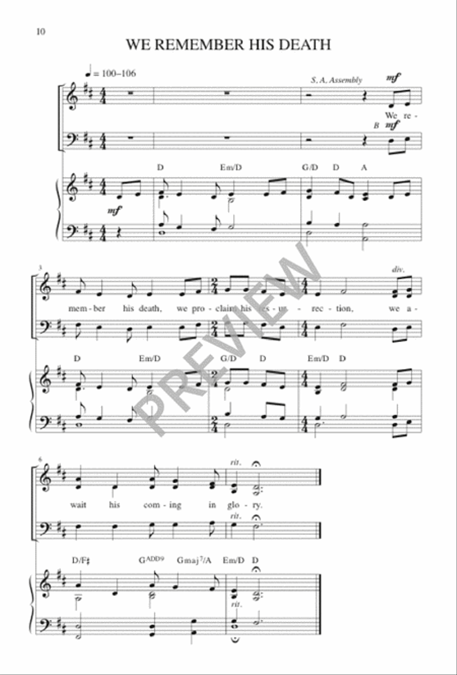 Joy and Peace - Choral / Accompaniment edition 3-Part scores gallery preview page 11