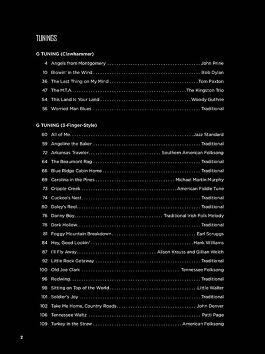 First 50 Songs You Should Play on Banjo Guitar Tablature scores gallery preview page 3