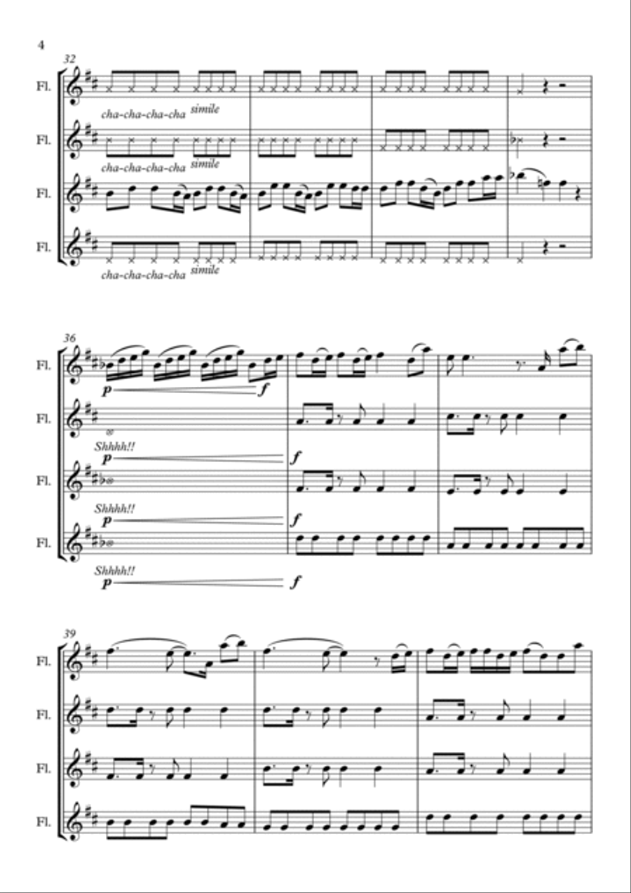 How Far I'll Go Woodwind Ensemble scores gallery preview page 4