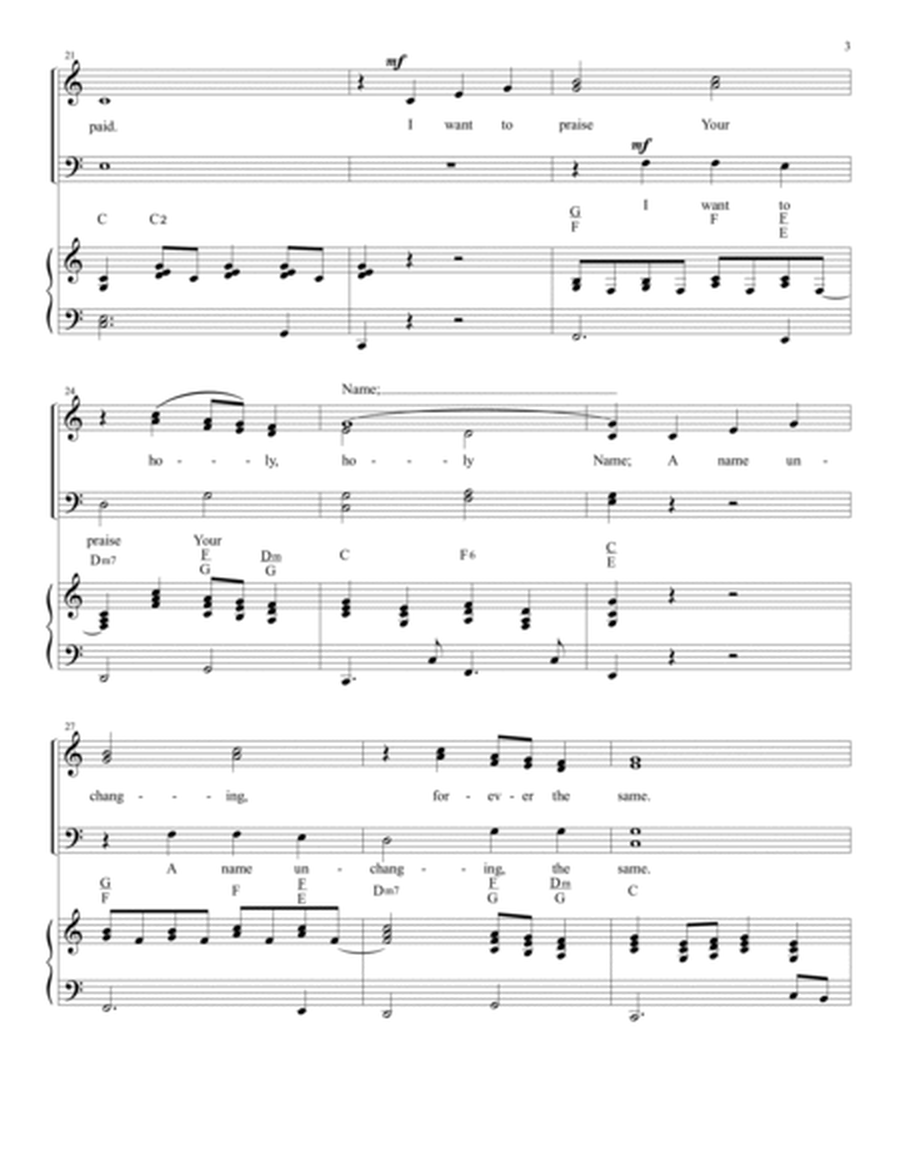 IN THE QUIETNESS, SATB Choir & Piano (Includes Score & Parts) image number null