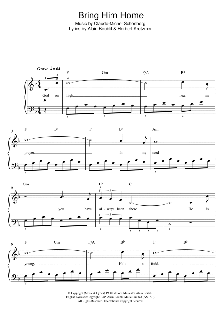 Bring Him Home (from Les Miserables)