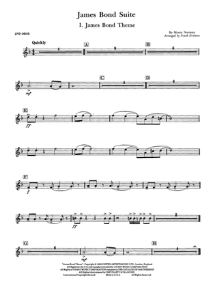 James Bond Suite (Medley): 2nd Oboe