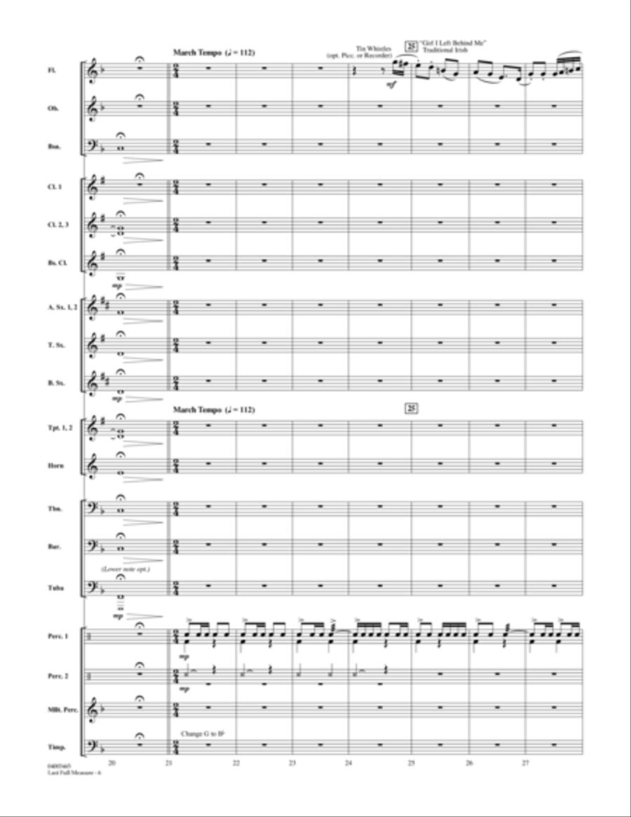 Last Full Measure (A Gettysburg Remembrance) - Full Score Concert Band scores gallery preview page 6