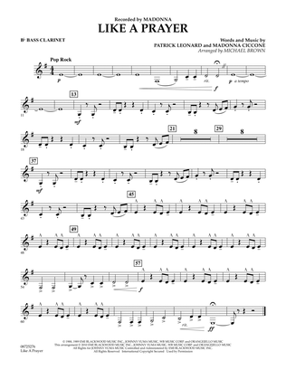 Like A Prayer - Bb Bass Clarinet