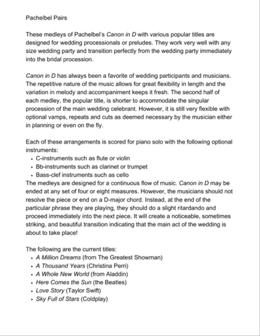 A Thousand Years Piano Solo scores gallery preview page 2
