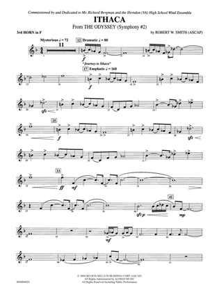 Ithaca (from The Odyssey (Symphony No. 2)): 3rd F Horn