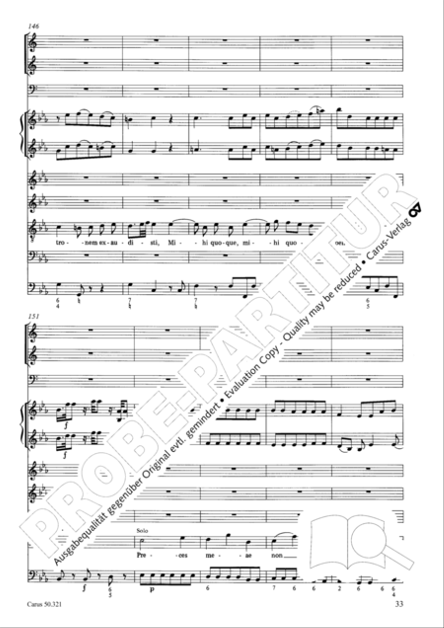 Requiem in C minor 4-Part scores gallery preview page 39