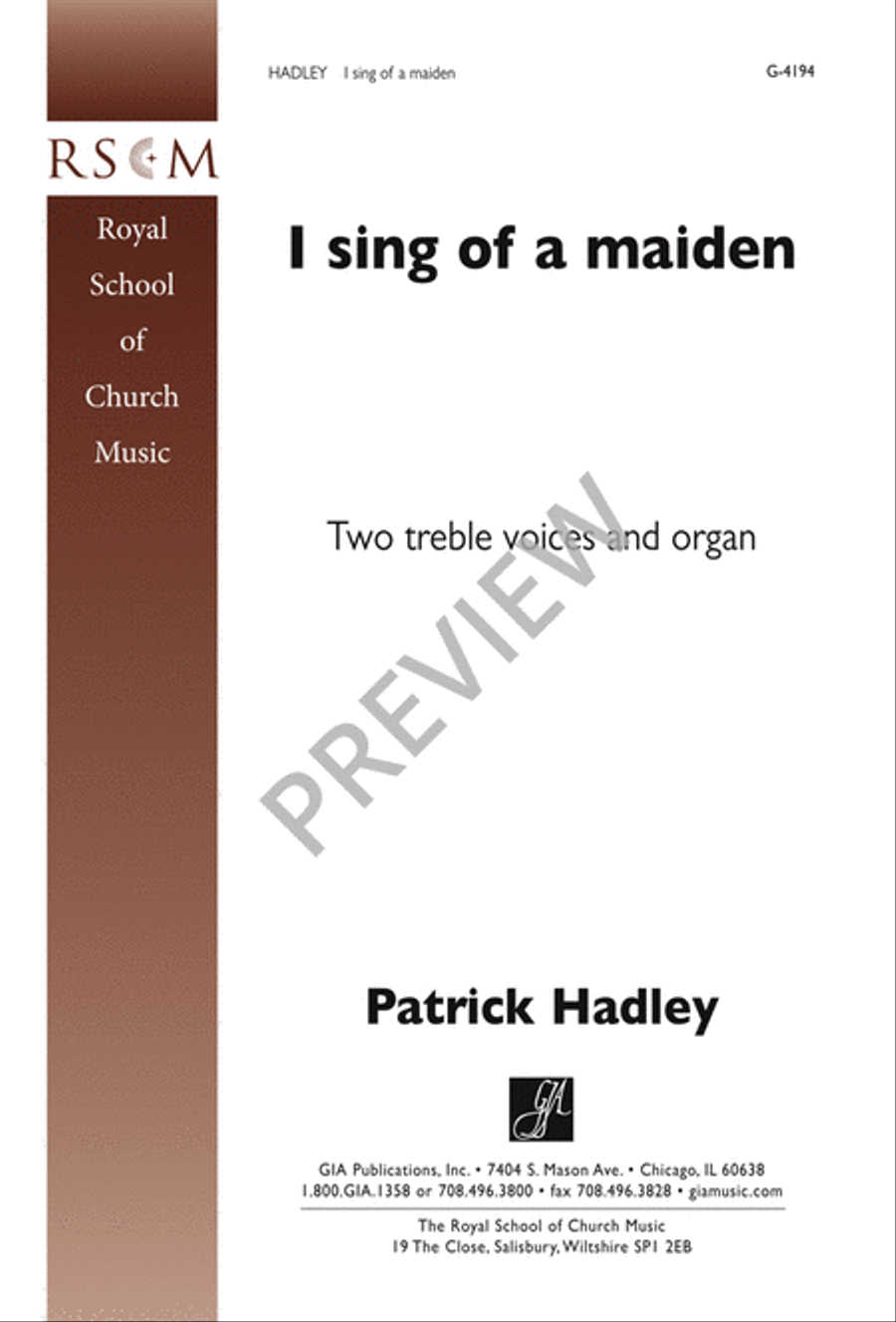 I Sing of a Maiden SA scores gallery preview page 2