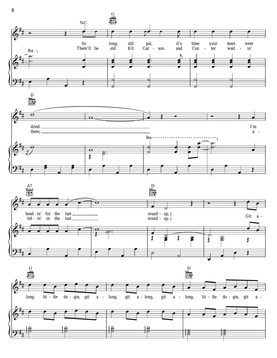 The Last Roundup Guitar scores gallery preview page 2