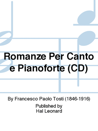 Romanze Per Canto e Pianoforte (CD)