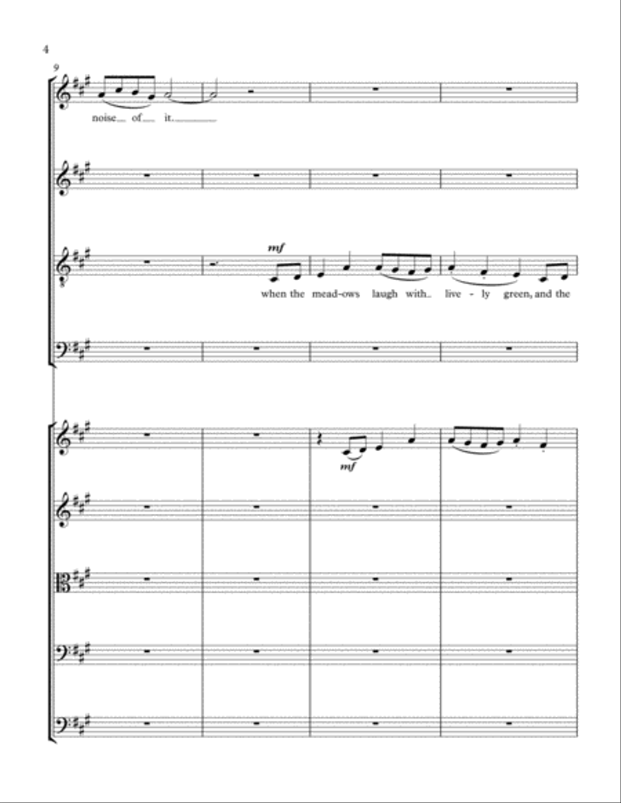 Three Songs of William Blake Choir scores gallery preview page 4