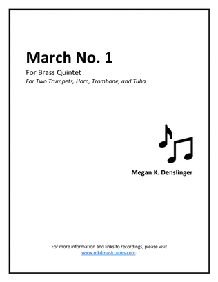 March No. 1 for Brass Quintet