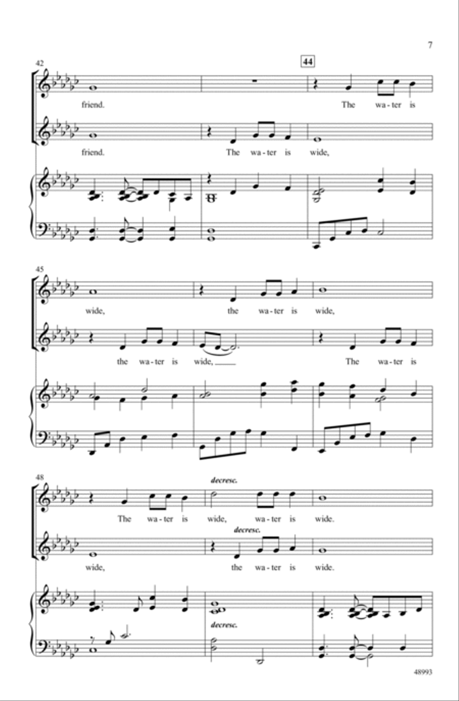 The Water Is Wide The Water Is Wide Choir scores gallery preview page 5