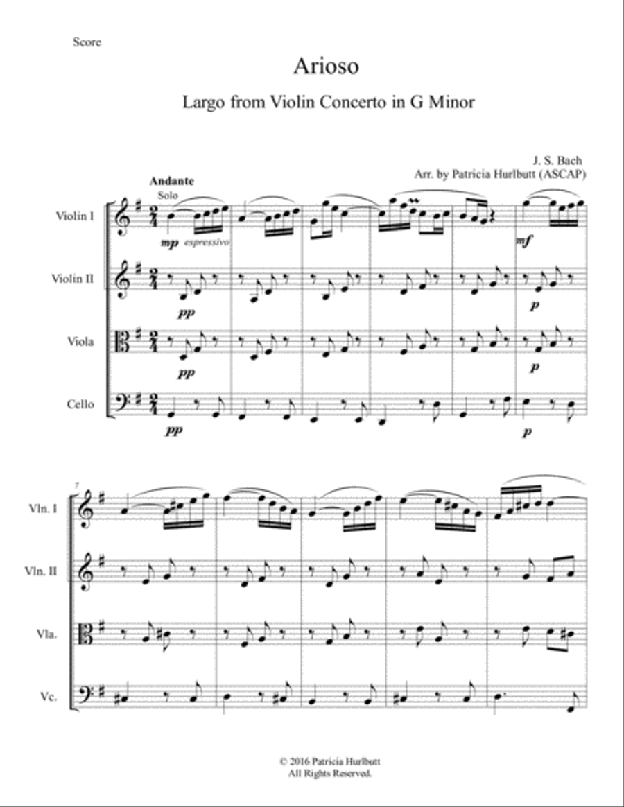 Arioso Arioso String Quartet scores gallery preview page 2