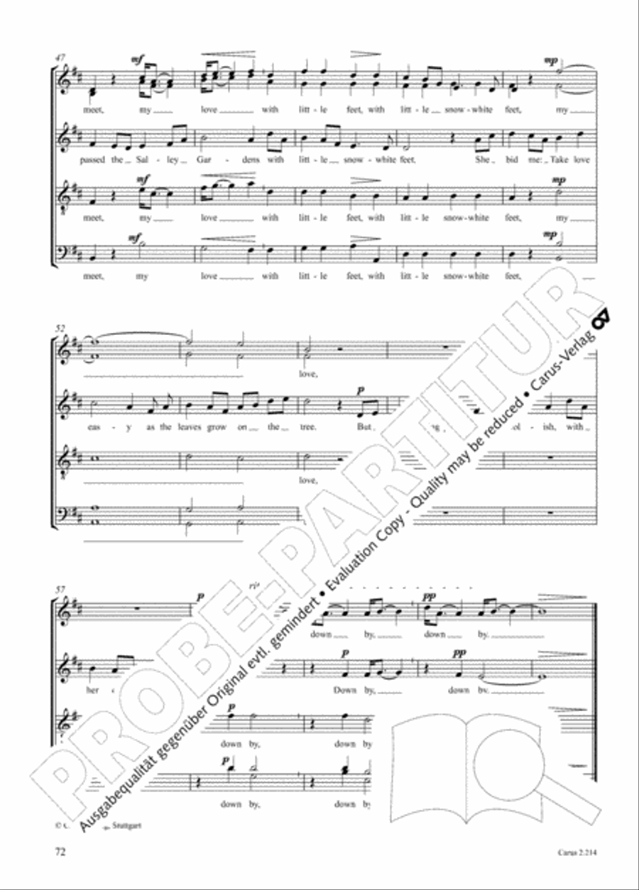 Choral Collection Folk Songs Choir scores gallery preview page 48