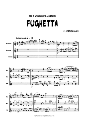 'Fughetta' by Stephen Davies for 2 Xylophones & Marimba