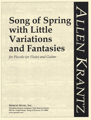 Song Of Spring With Little Variations and Fantasies