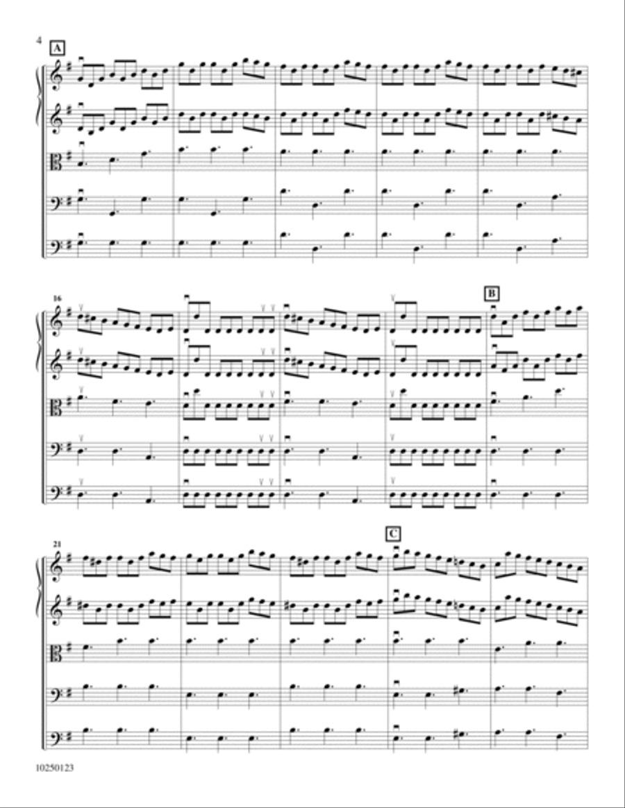 Concerto alla Rustica Op. 51 No. 4 Orchestra scores gallery preview page 3