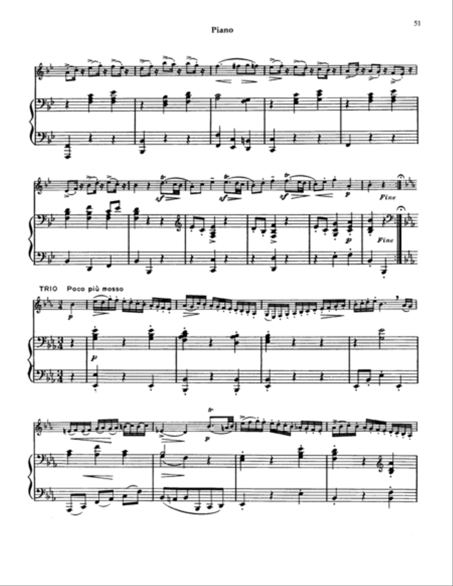 Menuet (Div. In D K. 334) School and Community scores gallery preview page 2
